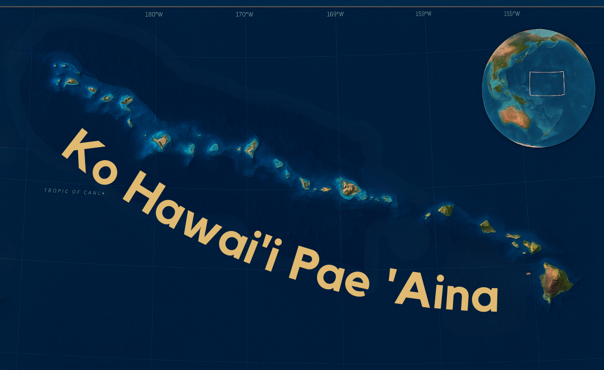 Hawaiian Islands Map